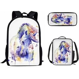 Unicorn Flamingo Rugzak, Gymtas en Etui - Meisjes Schoolspullen - 15 Liter