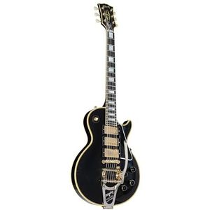 Gibson 1957 LP Custom Bigsby 3PU VOS Ebony #731159 - Custom elektrische gitaar