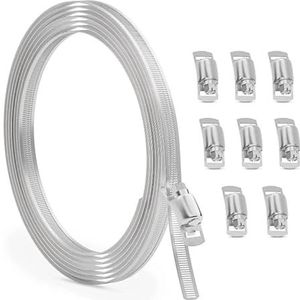 RVS slangklem DIY metalen band verstelbare slangklem for slang pijpleiding gereedschap bevestigingsmiddelen universeel type