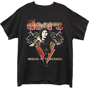 The Doors Unisex Tee Break on Through - Medium - Black