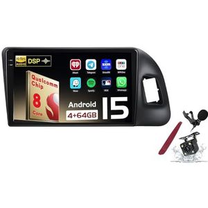 Android 15 Autoradio Sat Navi voor A-udi Q5 (2005-2017) 9 Inch Head Unit Tablet Pad Multimedia Speler met Draadloze Carplay Android Auto GPS Navigatie FM RDS BT 5G-WiFi SWC DSP,M400s