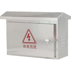 Stalen elektriciteitskast, RVS scharnierende deksel aansluitdoos diverse maten(L40*W18*H30CM)