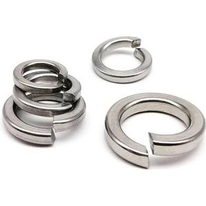 Splitsveerring, 5-100 stuks veerring met elastische pakking M2-M16 GB93 A2-70 304 roestvrij staal(5pcs M16)