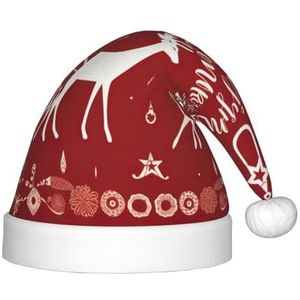 DURAGS Kerst eland pluche kerstmuts voor kinderen, decoratieve hoed voor vakantie, ideaal voor feesten en podiumoptredens