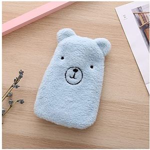 Mini warm water bottlehot, warmwaterkruik 350 ml winter draagbare handwarmer warmwaterkruik zak met cartoon zachte gezellige hoes warme warmte herbruikbare Kawaii waterfles (maat : 3) (Maat: 3)