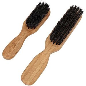 Baardkam, Draagbaar, Versterkt, Ergonomisch Handvat, Bamboe Baardborstel, Comfortabel Om Vast Te Houden, Delicate Multifunctionele Doeleinden voor Salon