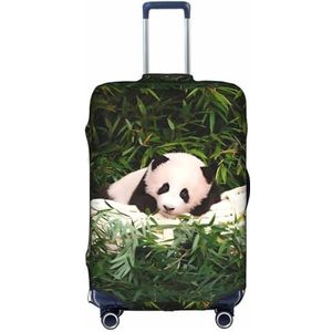 Amrole Bagage Cover Koffer Cover Protectors Bagage Protector Past 18-30 Inch Bagage Schattig Wit Konijn, Leuke kleine Panda, XL