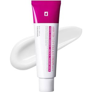 TOSOWOONG Arbutine 7% + Tranexaminezuur 4% Crème – 70.000 ppm Arbutine, 40.000 ppm TXA, Niacinamide, Glutathion, Donkere vlekken, Sproeten, Oneffenheden, Pigmentatie, Koreaanse huidverzorging, 50ml