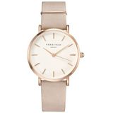 Rosefield West Village Dames Horloge - Rosé Goud Grijs Ø33mm - WSPR-W73