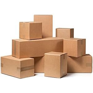 Kartons Avana 100 x 50 x 50 cm, verpakkingsdozen, verhuisdozen, licht en robuust, set van 5 - Made in Italy