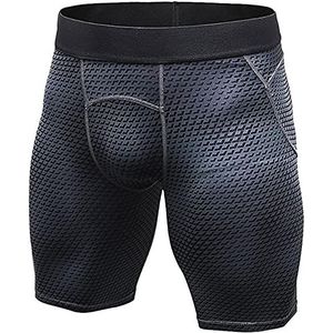 SANG 3 Pack Prestaties Compressie Shorts Baselayer Sport Fitness Panty voor heren
