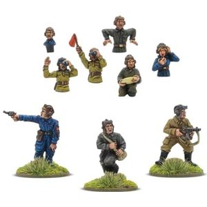 Warlord Games Sovjet-leger Tank Crew - 28mm schaal miniaturen voor Bolt Action Zeer gedetailleerde Tweede Wereldoorlog Miniaturen voor Tafel-top Wargaming