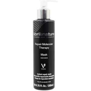 abril et nature - Professionele Masker Molecular Therapy - Beschadigd, Uitgeput of Verouderd Haar - Herstelt, Repareert en Vult de Haardraad - Voedend en Hydraterend - Vegan - 200 ml