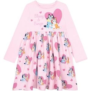 Bluey Jurk | Bingo Meisjesjurk | Meisjes Jurk met Lange Mouwen | Meisjesjurken | Rosa 92