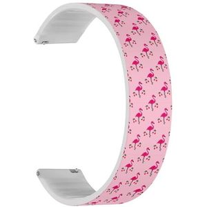 Solo Loop band compatibel met Garmin Forerunner 255/255 Music, 265, 745, Venu 2, Venu 3, Vivoactive 4 (Pink Girl Dinosaur), snelsluiting, 22 mm rekbare siliconen band, accessoire, Siliconen, Geen