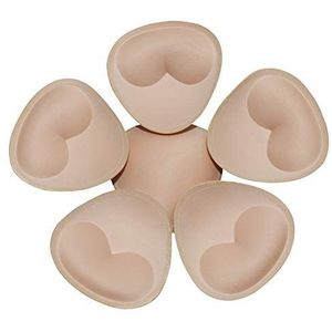 TopBine BH-pads, beha-inzetstukken voor dames, sportbeha, yoga-beha, bikinitop, zachte beha-pad (3 paar) …, Driehoek 3 paar, M