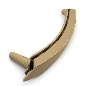 Voor B&MW X5 X6 E70 E71 E72 2007-2013 Interieur Auto Links Rechts Passagiersdeur Pull Handvat Met Lederen Cover Trim(Left Beige)