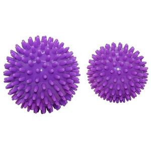 Egelbal Massagebal hard. Massage bal met noppen stekelbal voor voet hand rug spiermassage. Voor plantaire fasciitis spierregeneratie myofasciale ontspanning pijnverlichting. (paars)
