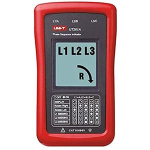 UNI-T UT261A Phase Sequence Tester Lack Phase Meter Motor Rotation Indicator AC 40 700V 90 600V (UT261A)