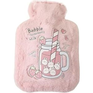 Warmwaterkruikenzak voor meisjes, pluche schouder, handwarmer, warmtepakket, warme buik, instant warm pak, winter, waterverwarmingskussen, warmwaterzak (PK)