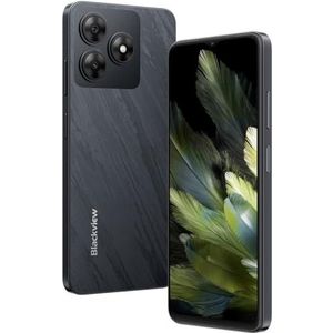 Blackview Wave 8 4G Android 14 Smartphone, 12 GB + 128 GB (externe SD 2 TB), 6,56 inch HD+ (comfortmodus voor de ogen), 13 MP + 8 MP, dual-sim-mobiele telefoon, luidspreker, smart-K Box, GPS, zwart