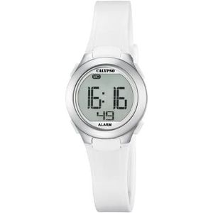 Calypso Unisex digitaal kwartshorloge met siliconen armband K5677/1