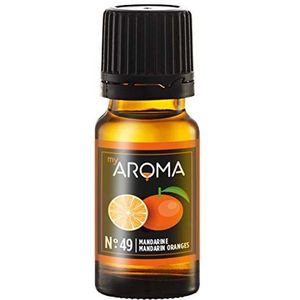 myAROMA, nr. 49 (mandarijn, 10 ml), zuiver natuurlijk aroma, smaakdruppels voor water en cocktails, levensmiddelaroma voor koken en bakken, suikervrij