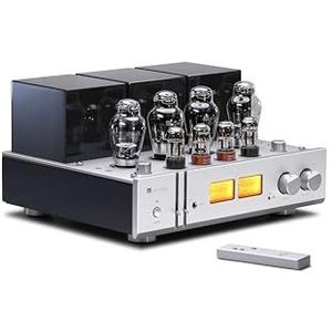 MUZISHARE X9 Stereo Integrated Tube Amplifier with Remote Control,Single-Ended Class A, 300B Tubes, With Built-in MM Phono Stage, Direct Power AMP, 6.5mm Headphone Output,AC115 and AC230 Switchable