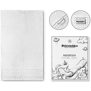 Störtebekker premium 100% katoenen scheerhanddoek - Made in Germany - handdoek met lipje om op te hangen - hoogwaardige rand - handdoek voor het scheren