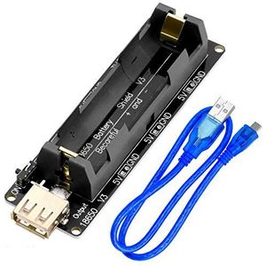AZDelivery 5 x 18650 Batterij Uitbreidingsschild 5V - 3V Micro USB Aansluiting Type-C compatibel met Arduino Inclusief E-Book!