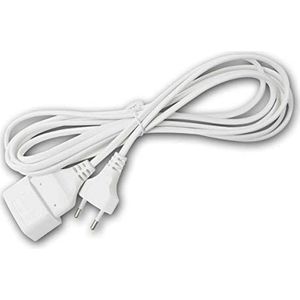 world-trading-net - Euro-verlengsnoer, lengte 3 meter, contactdoos met stekkerbescherming, uitsluitend voor gebruik binnenshuis