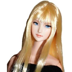 QWLEYCHN 1/6 Schaal Vrouwelijke Figure Head Sculpt, 100% handgemaakte en op maat gemaakte make-up, Beauty Charming Girl Doll Head for 12"" Action Figure 1/6 Schaal Accessoires Kleding