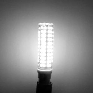 Led BA15D Maïslicht E11/E12/E14 8W Dimbaar 136 LEDs Keramisch 220V/120V Binnenplaats Wandlamp Vervangen 150W Halogeenlamp (Color : 110-130V, Size : WHITE 6000K_BA15D)
