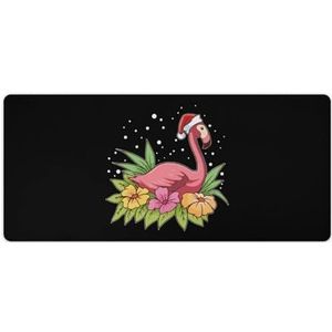 Leuke Kerst Flamingo Mode Bureau Muismat Antislip Gaming Muismat Accessoires Decor 40x90cm