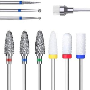 Mozulon Set freeskoppen for nagellak, gebruikt for het ontbramen van dode huidcellen van nagels, accessoires for automatische polijstmachines(2)