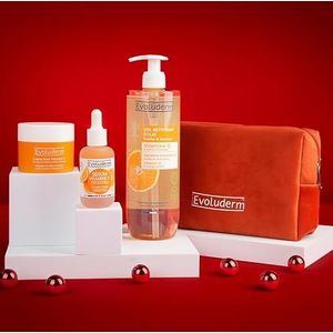 Trio Face Vitamine C - Eclat Vitamine C Cream - Viatamine C Serum - Vitamine C Reinigingsgel - Cadeau-ideeën - Gemaakt in Frankrijk - Veganistisch - Ingrediënten van natuurlijke oorsprong