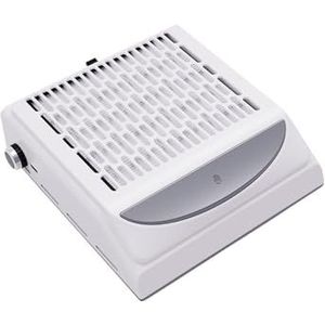Krachtige 180W Nagelstofzuiger Professionele Met Herbruikbaar Filter Vermindert 98% Stof Nagelkunst Salon Gereedschap(White)