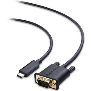 Cable Matters USB C naar VGA-kabel (USB-C naar VGA-kabel) 1,8 m - Thunderbolt 3-poort compatibel voor MacBook Pro, Dell XPS 13/15, HP Spectre x360, Surface Book 2, Lenovo Yoga 910 en meer