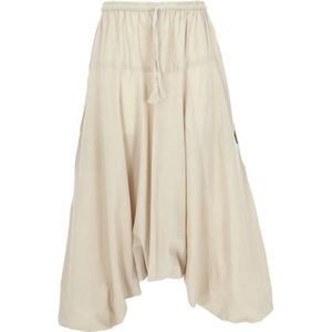 Guru-Shop, Harembroek Harembroek Harembroek Aladdin-broek Katoen, Beige, Size:14, Harembroek Aladdin-broek