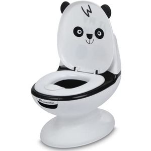 Bebeconfort Mini WC-Bril voor Kinderen, Schattige Panda Zindelijkheidstrainingstoilet, met Doorspoelgeluid, geschikt vanaf 18 maanden