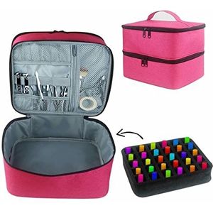 -organizer voor dames, make-uptas met capaciteit met vakken, reis-make-up-organizer, etui voor nagels, manicure-kwasttas