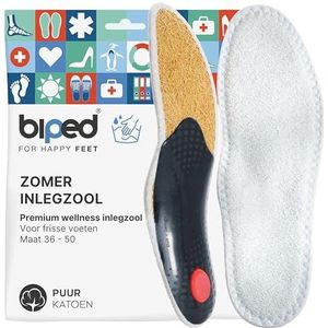 biped zomer voetbed met zacht katoen – orthopedische inlegzolen met ondersteuning van de voetboog, pelotte en hielkussen – wellness inlegzolen ideaal bij voetklachten z2777(36)