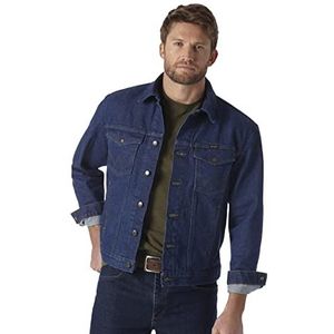 Wrangler - Ongevoerd Spijkerjack - Denim - Heren - Westerse Stijl