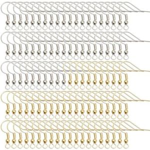 TYFGRT 100 stukken oorbellenhaken, zelfgemaakte oorbellenaccessoires, knutselset voor sieraden, metalen oorbellenhaken, handgemaakte oorbellenaccessoires