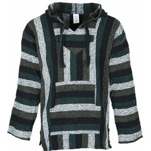 Siesta Baja Hoodie - Mexicaanse Jerga Hippie Festival Jumper met capuchon voor heren en dames (Mintgroen, L)