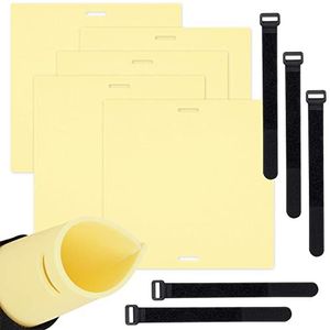 Tattoo Skin Practice - SOTICA 5PCS 15 * 15 * 0.3cm Dikke Silicone Tattoo Practice Skin Sheet Met Bandage Band Dubbelzijdige Siliconen Pads Tattoo Oefeningen Practice for Tattoo Practice Skin Supply