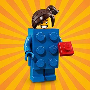 LEGO 71021 SERIES 18, #3 minifiguur BLUE BRICK SUIT GIRL MINIFIGURE