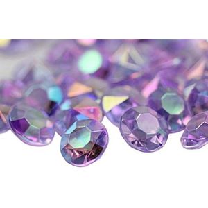 Allstarco 50 stuks 20 mm paars lila 25 karaat acryl diamant confetti AB coating voor tafelverspreiding bruiloft decoraties vaas vulstoffen