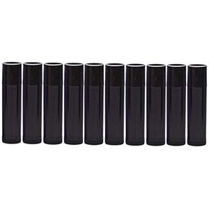 10Pcs 5G Lege Lippenstift Buizen Navulbare Lipgloss Balsem Flessen Flesjes Zwart