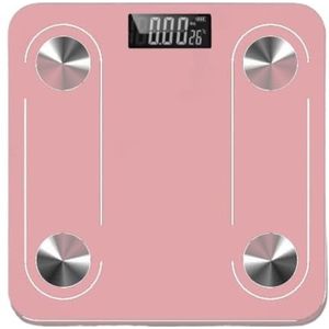 Weegschaal Weegschaal Lichaamsvetweegschaal Elektronische Weegschaal Badkamerweegschaal Lichaamsweegschaal Personenweegschaal(Pink)